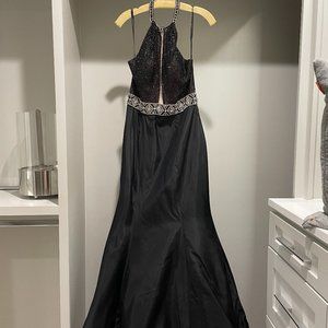 Sherri Hill size 8 black, beaded formal